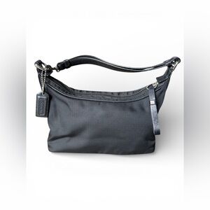 Coach Black Nylon Mini Shoulder Bag